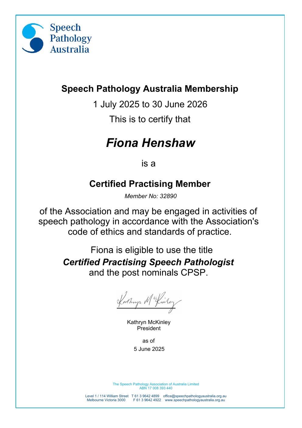 Speech Pathology Australia